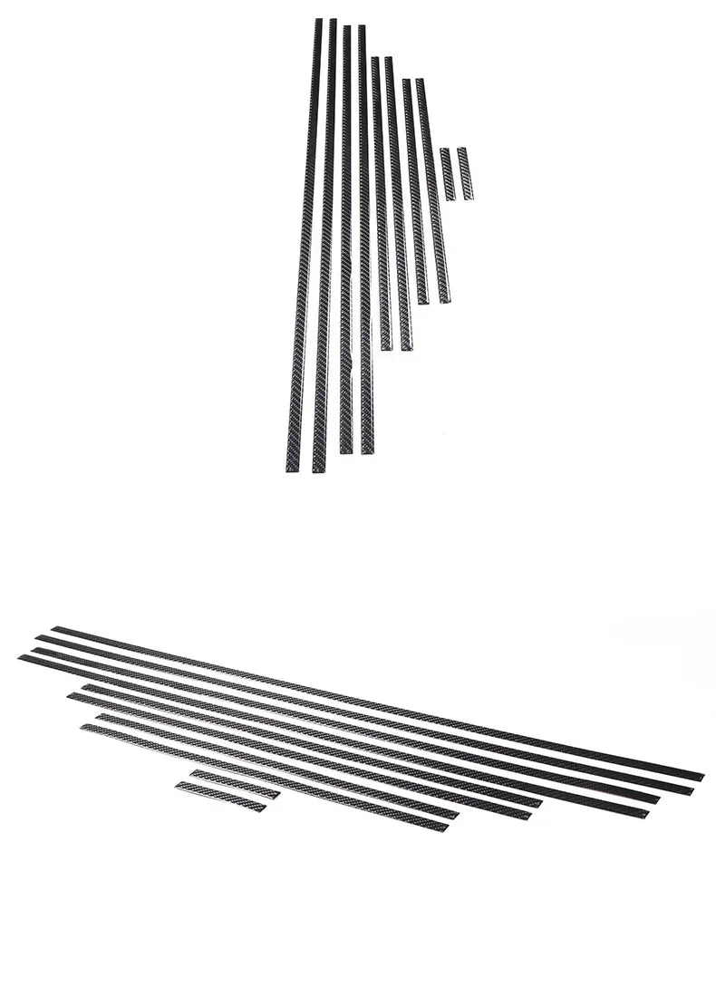 10pcs Acrylic Side Body Moulding Cover Trim Accent For Benz AMG W463 G63 G65 G500 Sticker Accessories Car Styling