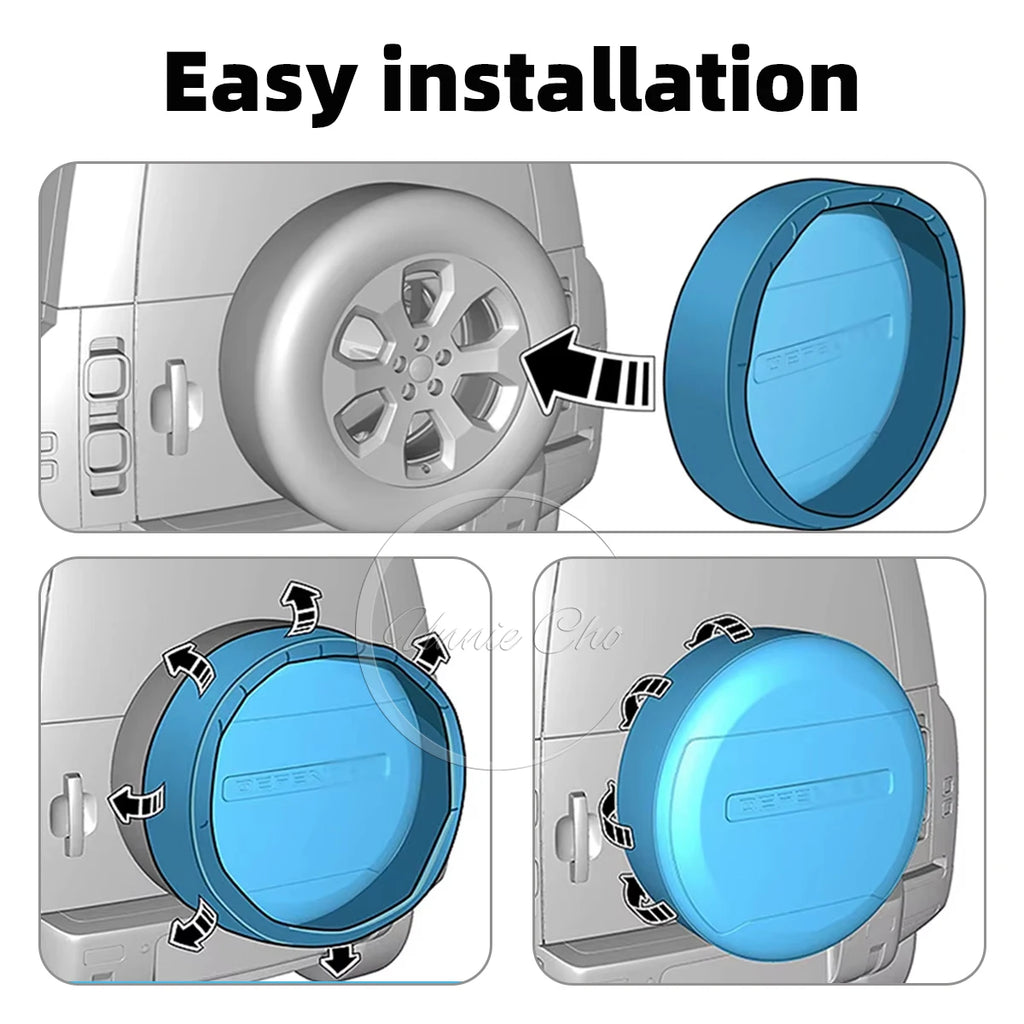 For Defender Tire Cover Spare Wheel Case for Land Rover Defender 110 Accessories Exterior 2020-2025 L663 90 130 Tyre Housing