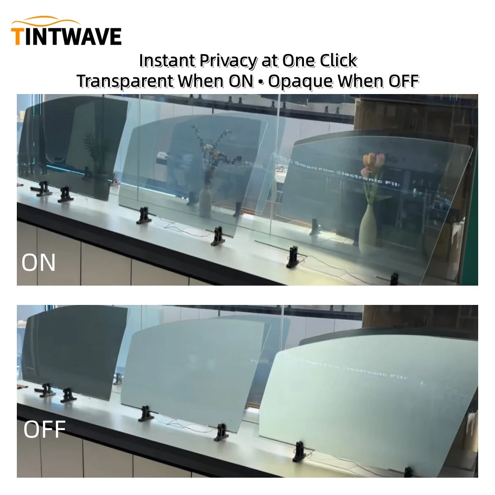 TINTWAVE Smart Tint Film VLT35 Switchable Privacy Window Tint Film Kit for Car Side Windows 2PCS / 4PCS