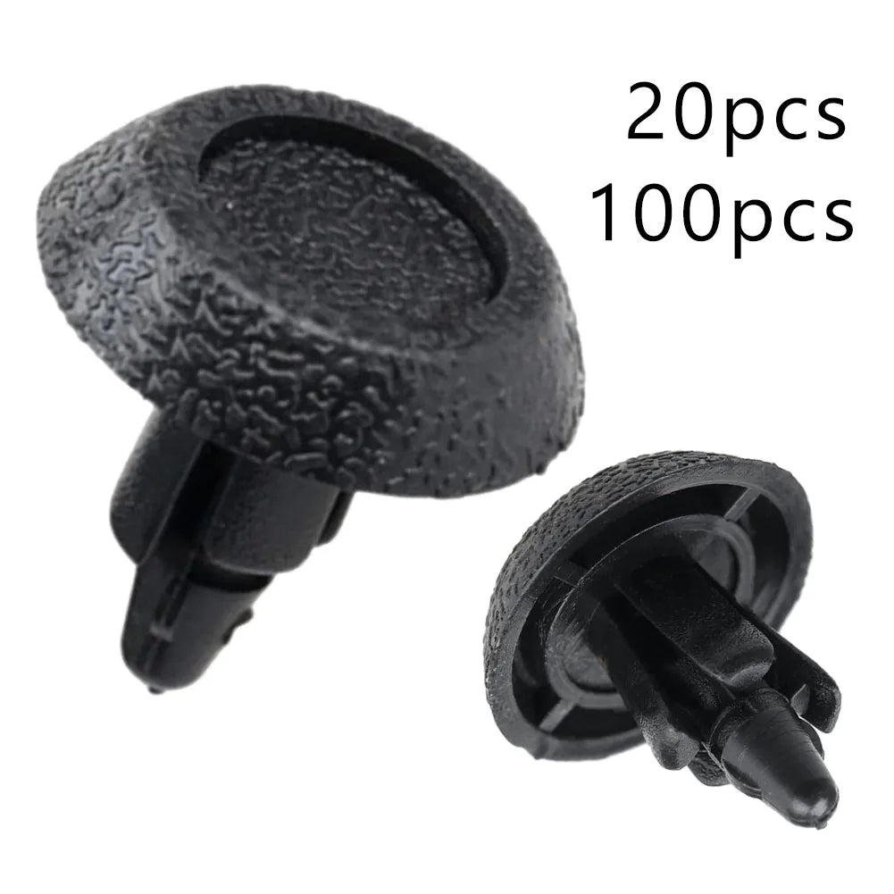 20/100Pcs 7mm Fastener Push Clip Car Carpet Clamps Engine Covers Fastener Auto Landing Panels Clips