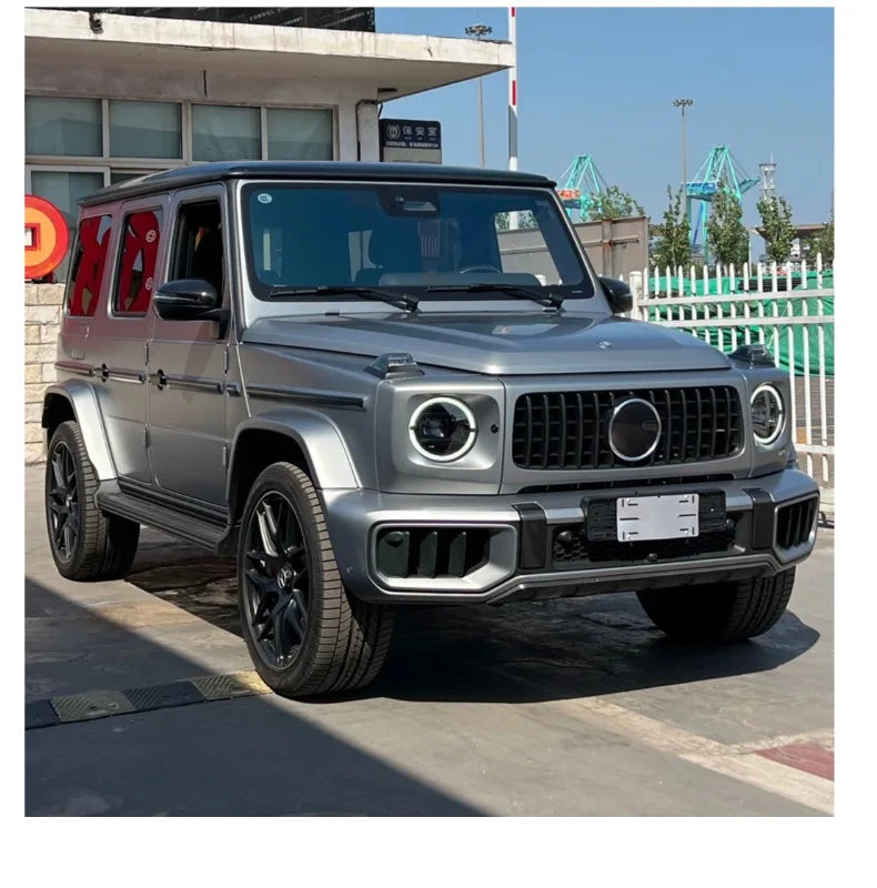 For Mercedes G Class 2019-2024 W464 G63 Upgrade 2025 W465 G63 Style Front Bumper Grille 3Pcs Facelift Exterior Mod Accessories