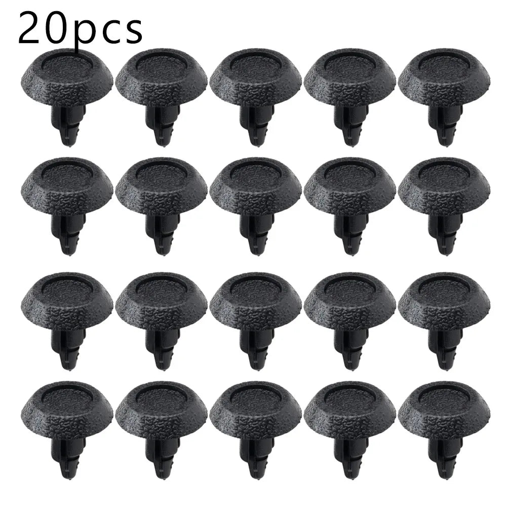 20/100Pcs 7mm Fastener Push Clip Car Carpet Clamps Engine Covers Fastener Auto Landing Panels Clips