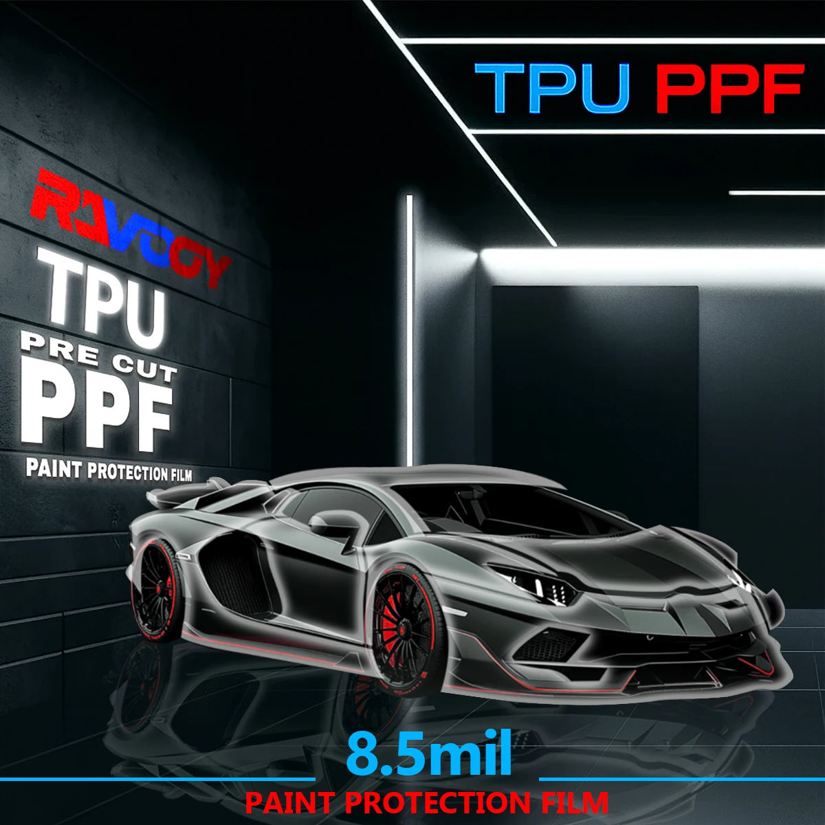For Land Rover Defender 110 Urban 2021-2026 Glossy Matte Black Precut front PPF Kit Paint Protection Film 8.5mil Clear Bra TPU
