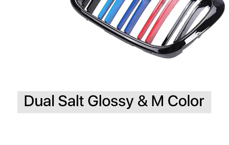 Front Bumper Lower Kidney Inside Grills Ventilation M Style Chrome Design Grille Facelift For BMW 5 Series E39 1997 -2003 LCI