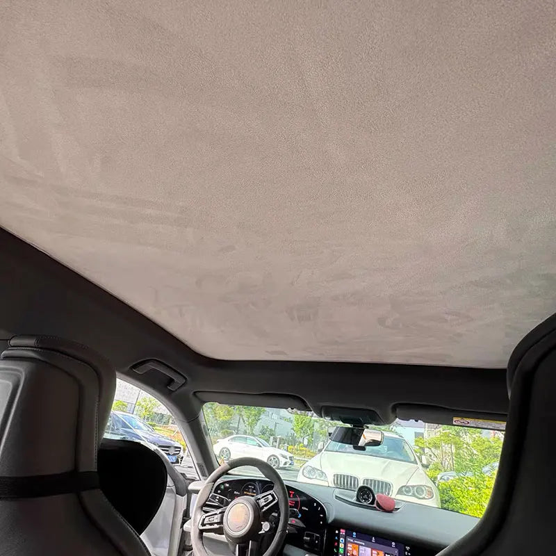 For Porsche Taycan Static Sunshade Sunroof Sunscreen Electrostatic Adhesion UV Protection Roof Cover Heat Insulation Shade Panel