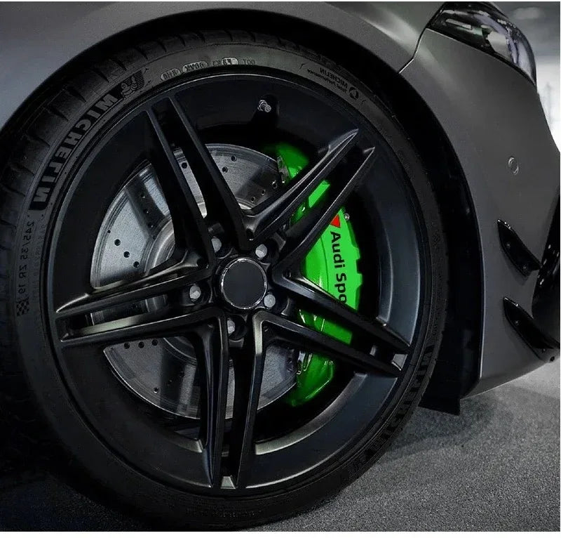 6pcs/set Heat Resistance Caliper Decals Wheel Decor Vinyl Sticker For Audi Sline TT RS A4 B7 B8 B9 A3 8P 8V 8L A5 A6 A1 A7 A8 C6