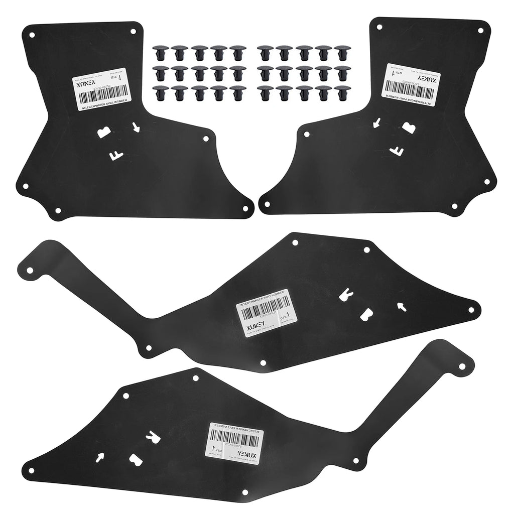 4pcs For Toyota Hilux Fortuner 2015-2024 Front Splash Shield Fender Liner Apron Seal Protector 53883-04020 53735-04070 N150 N160