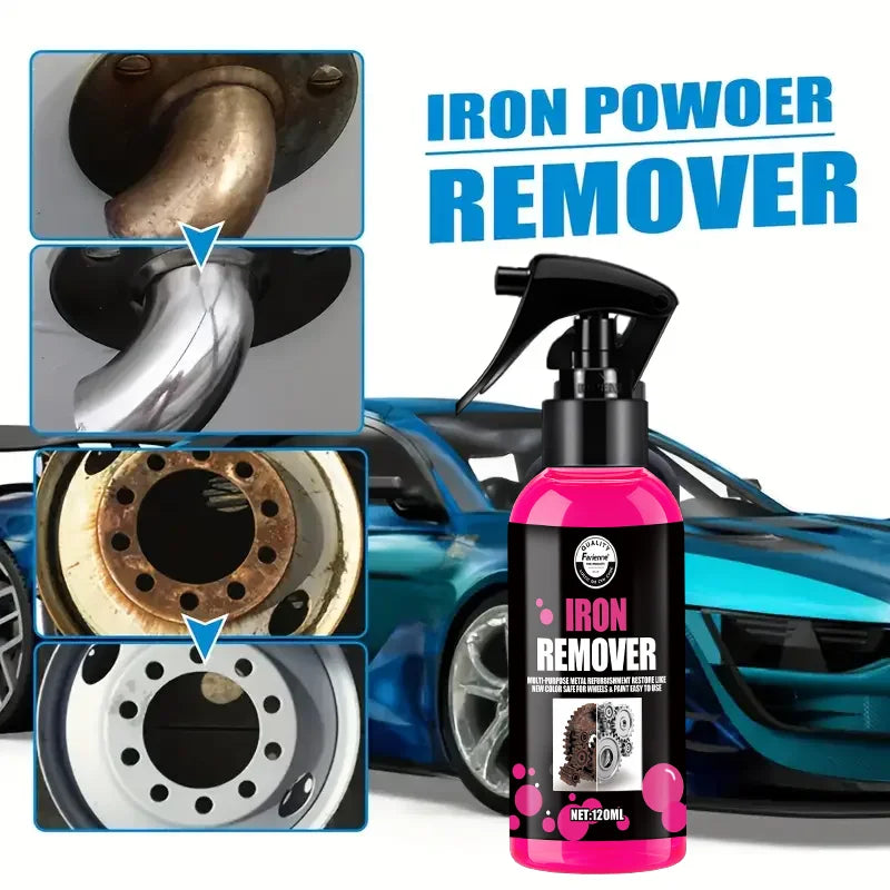 All-Purpose Rust Remover Spray 1PC- 120ML, Fast-Acting Iron Oxidation Eliminator, Restores Shine, Safe on Various Surfaces