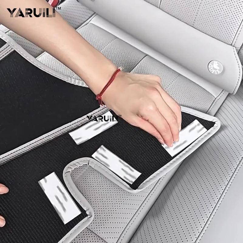 For Byd Leopard 7 2025 2026 Leather Car C Pillar Anti-kick Protective Mat Seat Belt Pad Rear Door Cover Strip