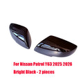 For Nissan Patrol Y63 2025 2026 Car reverse mirror protective cover ABS material exterior modification part