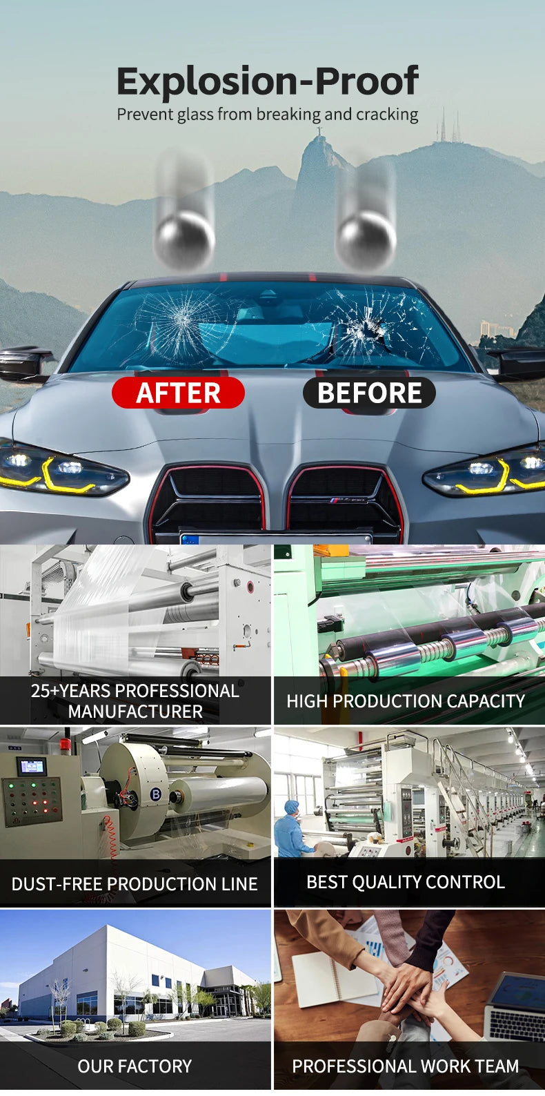 LLuamr Nano Ceramic PET Car Window Film 1.52X30M 99% UV Blocking Cuttable for Auto Tinting Heat Rejection Sun Control Tint