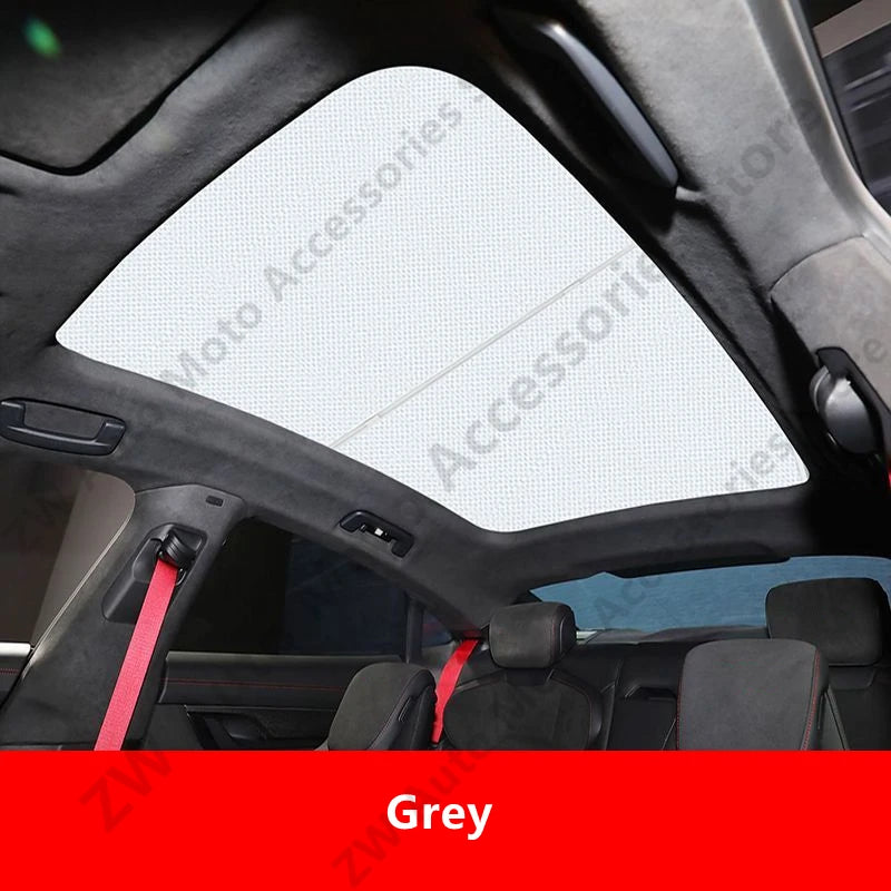 For PORSCHE TAYCAN 19-26 Split Panoramic Sunroof Sunshade,Car Interior Thermal Insulation And Sun Protection Accessories Refit