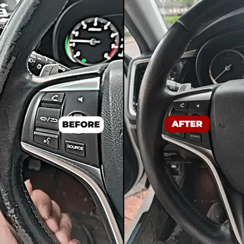 Car Steering Wheel Restoration Paste Black Plastic Parts Coating Enhanced Shine Restores Cracks Remove Scratches And Oxidation