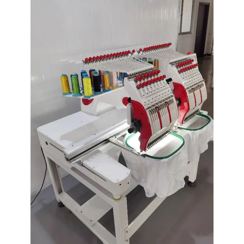 Computerized Embroidery Machine T-shirt Logo Cap Embroidery Industrial Grade Smart Motor High Speed for Home Business