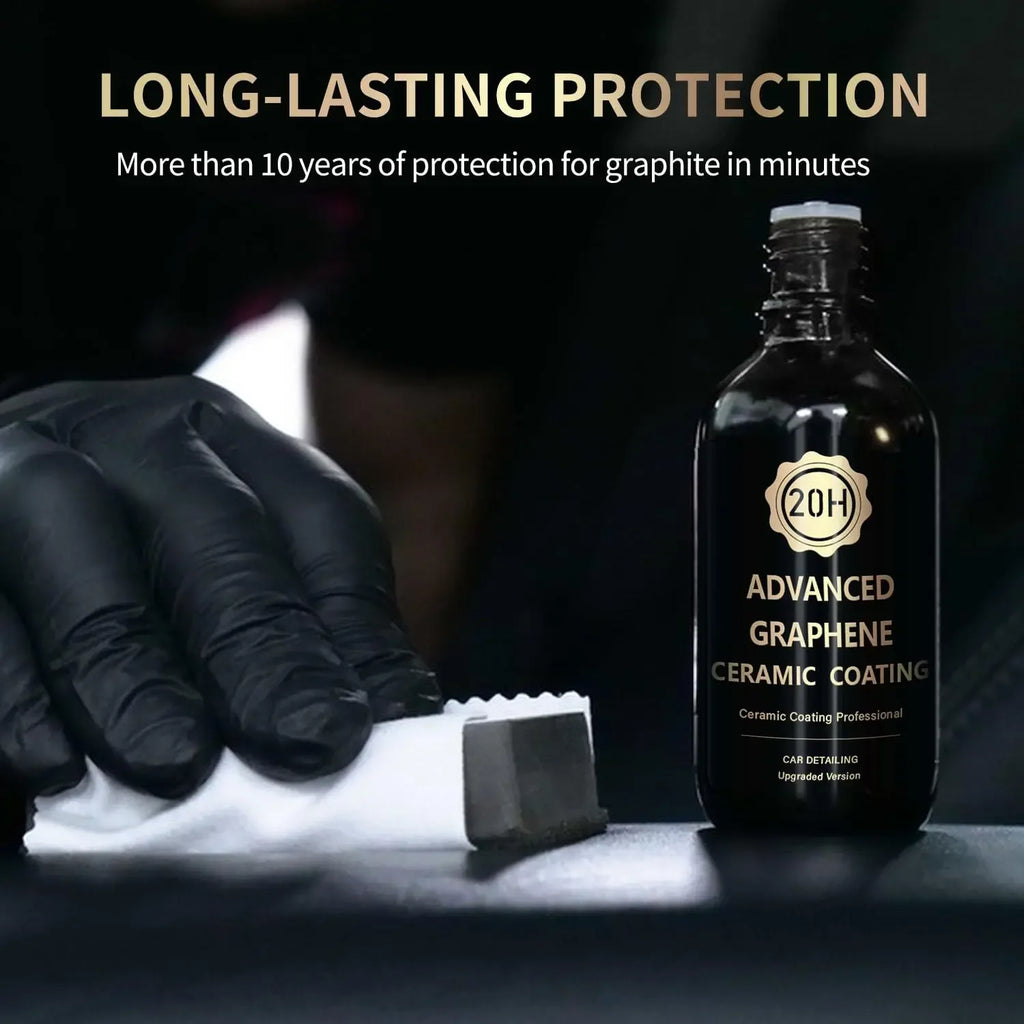 20H Advanced Graphene Ceramic Coating for Cars Ceramic Car Detailing 10+ Years of Long Lasting Protection Ultra High Gloss