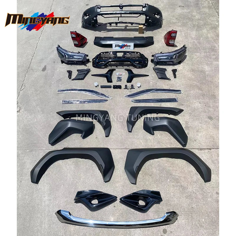 Modification Revo Rocco GR Sport Design Facelifts Bodykit Conversion Car Bumper  for Hilux GR 2023 Body Kit