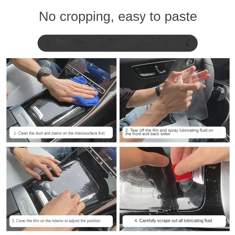 For Nissan Patrol Armada 2025 2026 PPF Protection Film Transparent TPU LCD Navigation Gear Panel Center Console Car Accessories