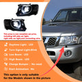 LED Auto Headlight Assembly For Nissan Patrol Y61 2005-2013 Upgrade Plug and Play Projector Lens Car Front lamps Accessories