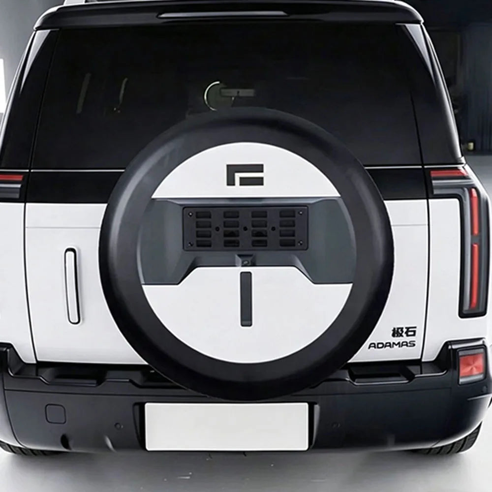 For BAIC JISHI ROX 01& Adamas 2026 Dedicated Full-Size Spare Tire Cover Off-Road UV Protection Faux Leather Specific Accessories