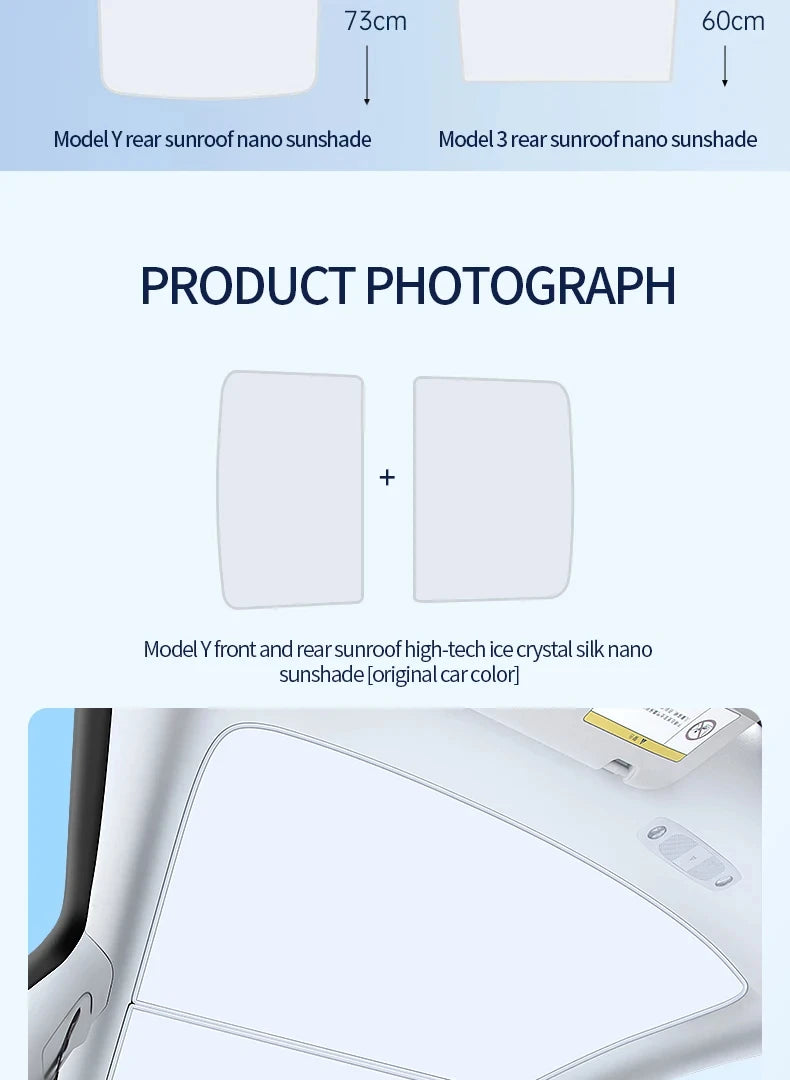 For Porsche Taycan 2019-2025 Car Ice Crystal Sunroof Sunshade Skylight Roof Heat Insulation Shading Interior Auto Accessory