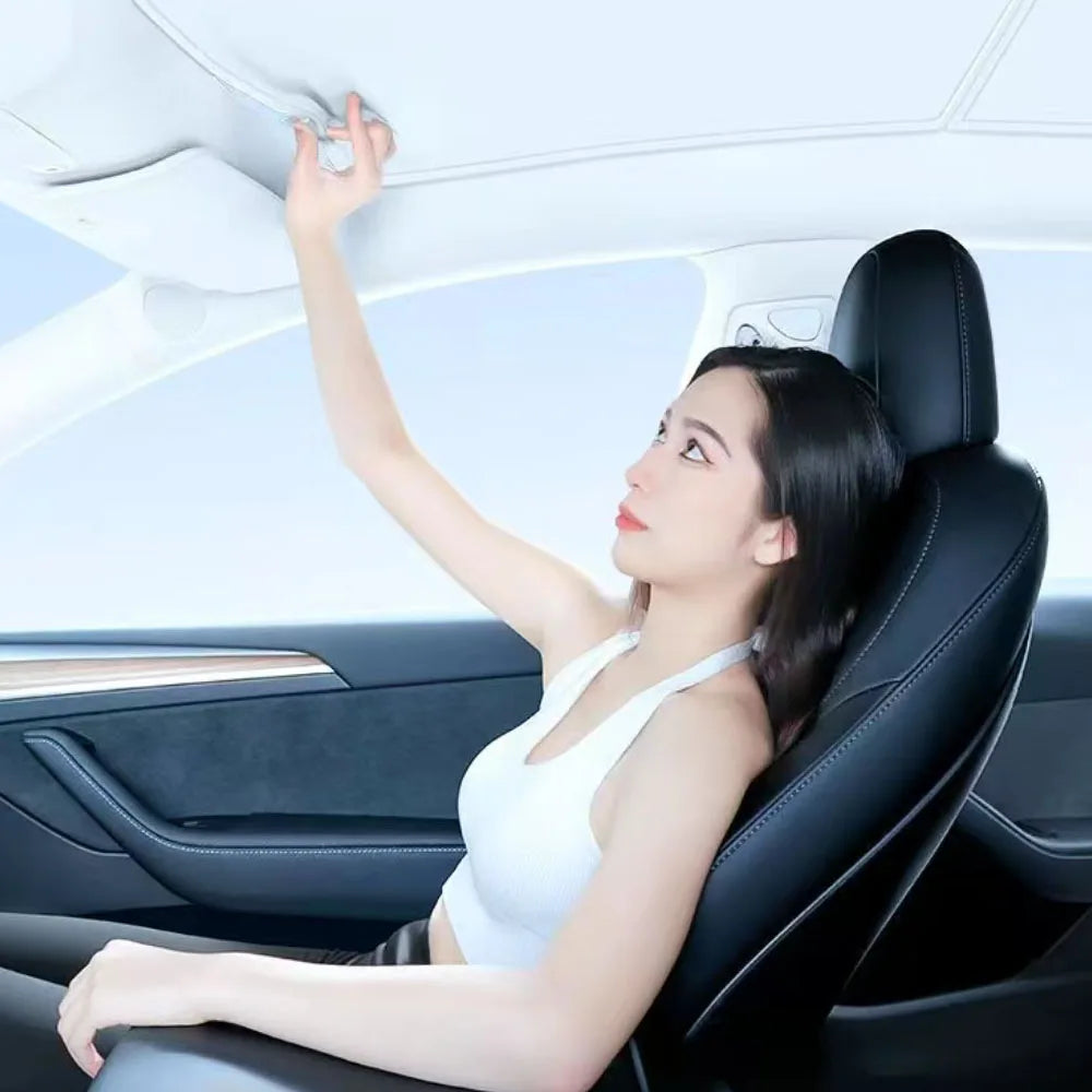 For BAIC JISHI Polestones 01 ROX 01 Electrostatic adsorption sunroof heat insulationsunshade curtain cooling car roof canopy
