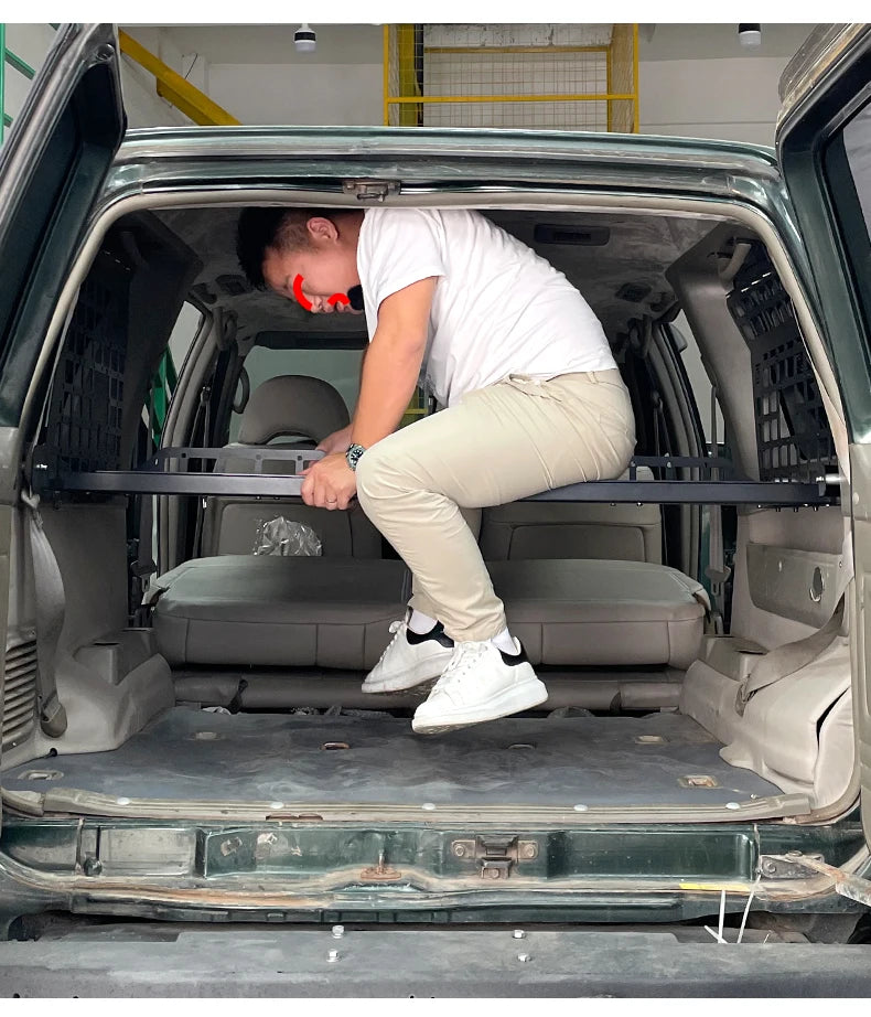 For Nissan Patrol Y61 1997-2016 5dr Accessories Storage Panel Rear Trunk Debris Rack Car-Styling MOLLE Storage Panel Organizer