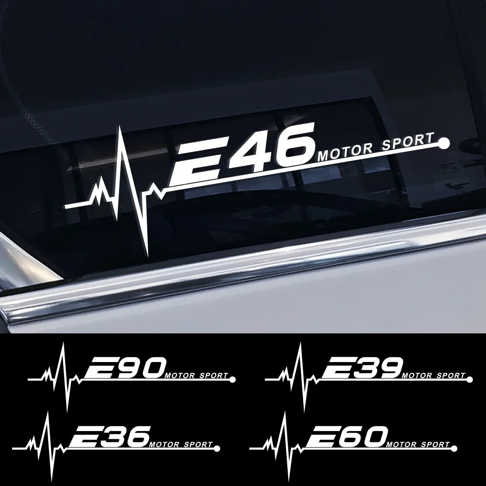 Car Side Window Sticker Auto Decor Film Decal Accessories for BMW E46 E90 E91 E60 E39 E36 E87 E92 E30 E34 E61 E62