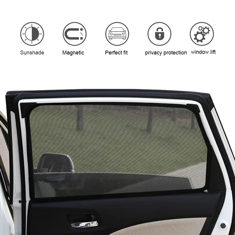 For Nissan PATROL Y62 2010-2025 Car Window SunShade UV Protection Auto Curtain Sun Shade Visor Net Mesh