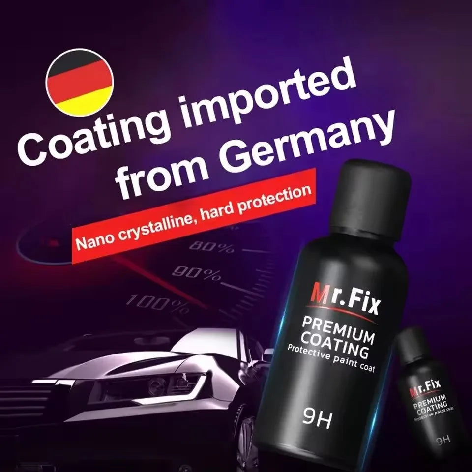 Mr Fix 9H Paint Care Car Polish Liquid Glass Ceramic Coat Anti-scratch Auto Detailing Glasscoat Super Hydrophobic Glass Coating