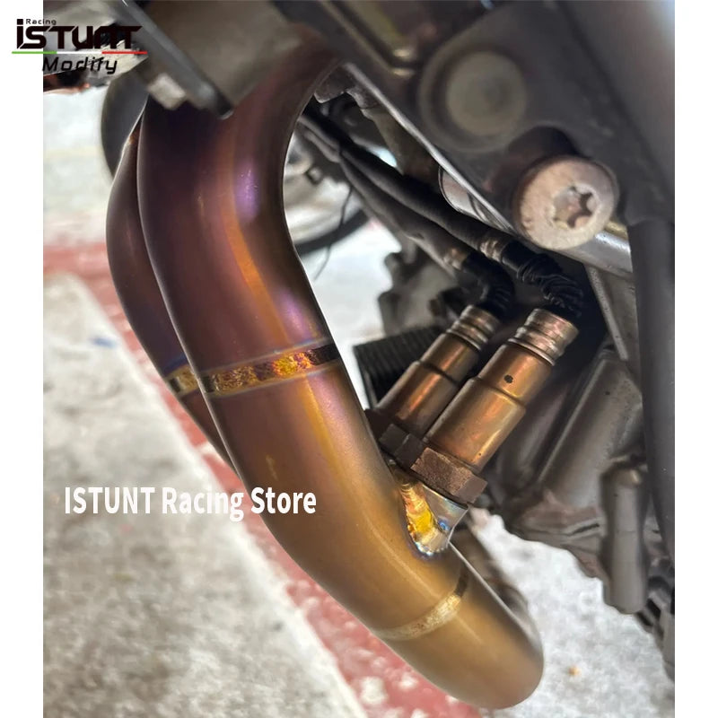 For KTM DUKE 790 890 ADVENTURE R Rally 2018- 2025 Motorcycle Exhaust Escape Moto System Muffler Titanium alloy Front Link Pipe