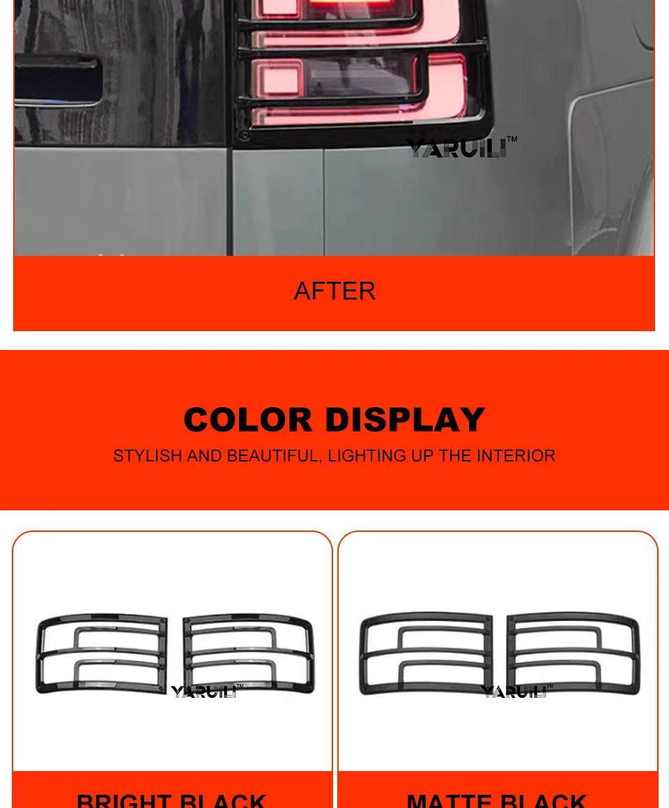Rear Lamp Trim Led Tail Light Protector for Byd Leopard 7 2025 2026 Lamp Cover Exterior Accessories