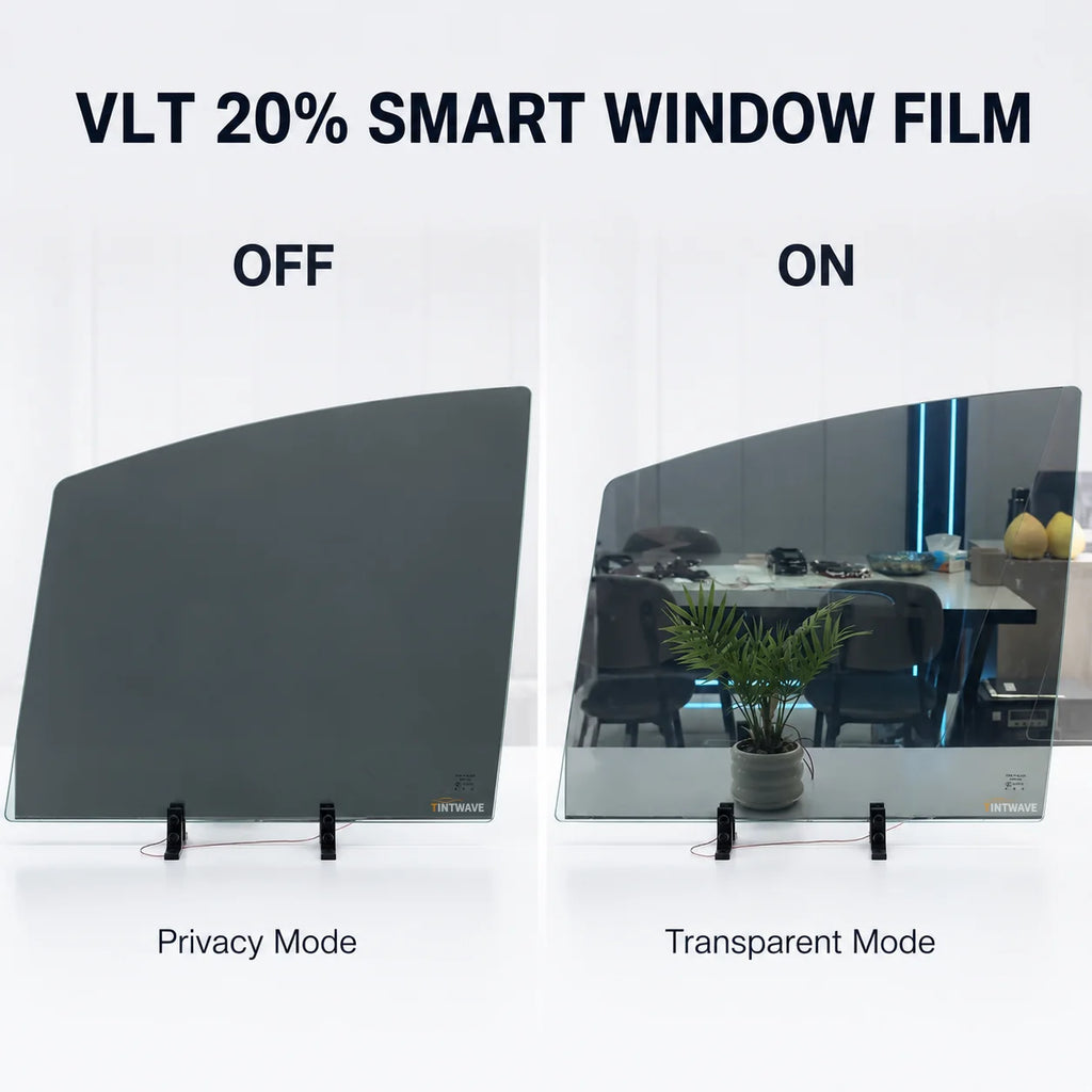Automotive PDLC Smart Film for Car Side Windows Remote Control Switchable Privacy Film