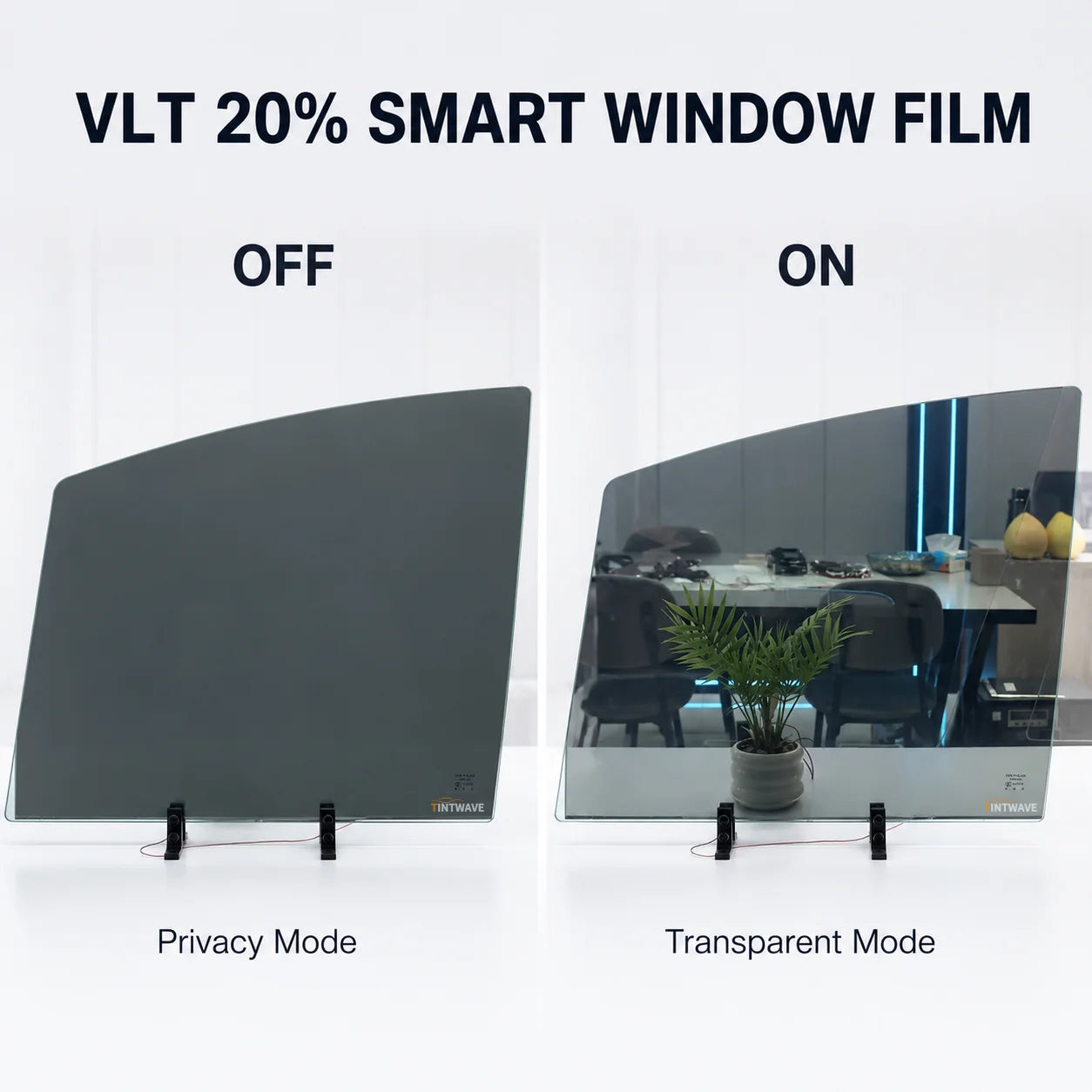 Automotive PDLC Smart Film for Car Side Windows Remote Control Switchable Privacy Film