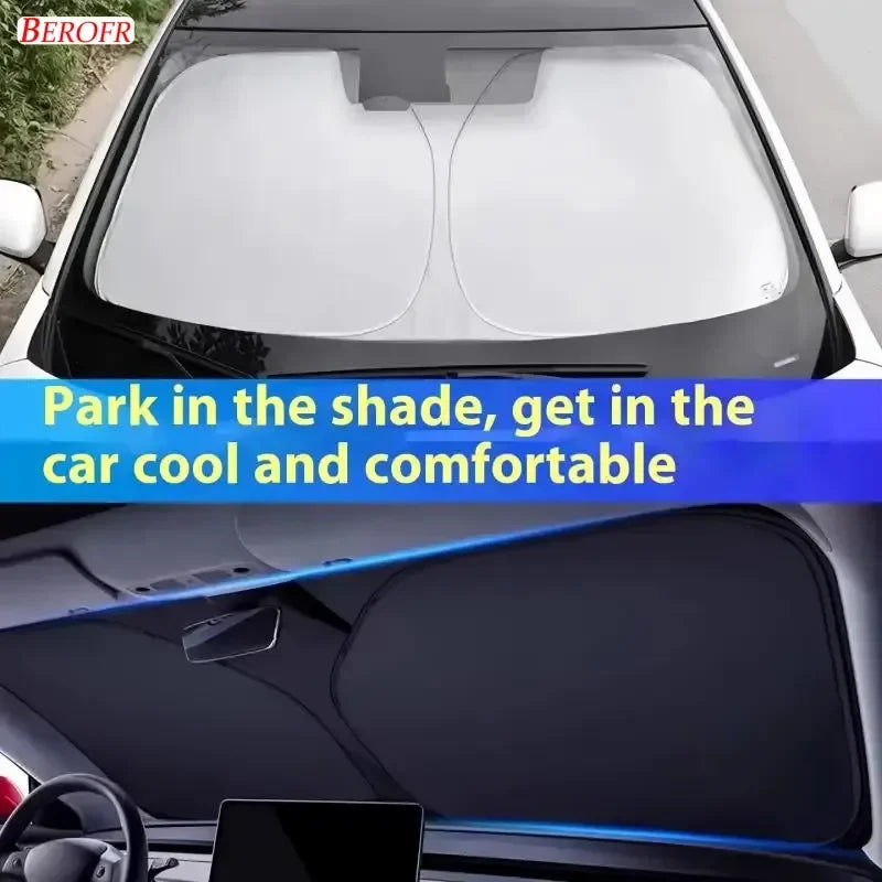 For Nissan Patrol 2021-2026 Car Windshield Sunshade Cover Front Window Sun Shade Heat Insulation Summer Auto Accessories