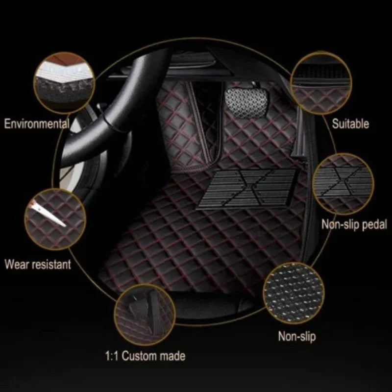 Custom For Nissan Patrol Y61 Y62 Y63 2012-2025-2026 Car Floor Mats Carpet Rugs Foot Pads Interior All-Weather Waterproof