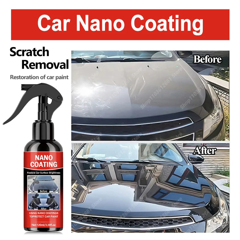 Graphene Nano Ceramic Car Coating Kit - Universal Professional Car Beauty, High Gloss Car Paint Protection, Long-Lasting Gloss
