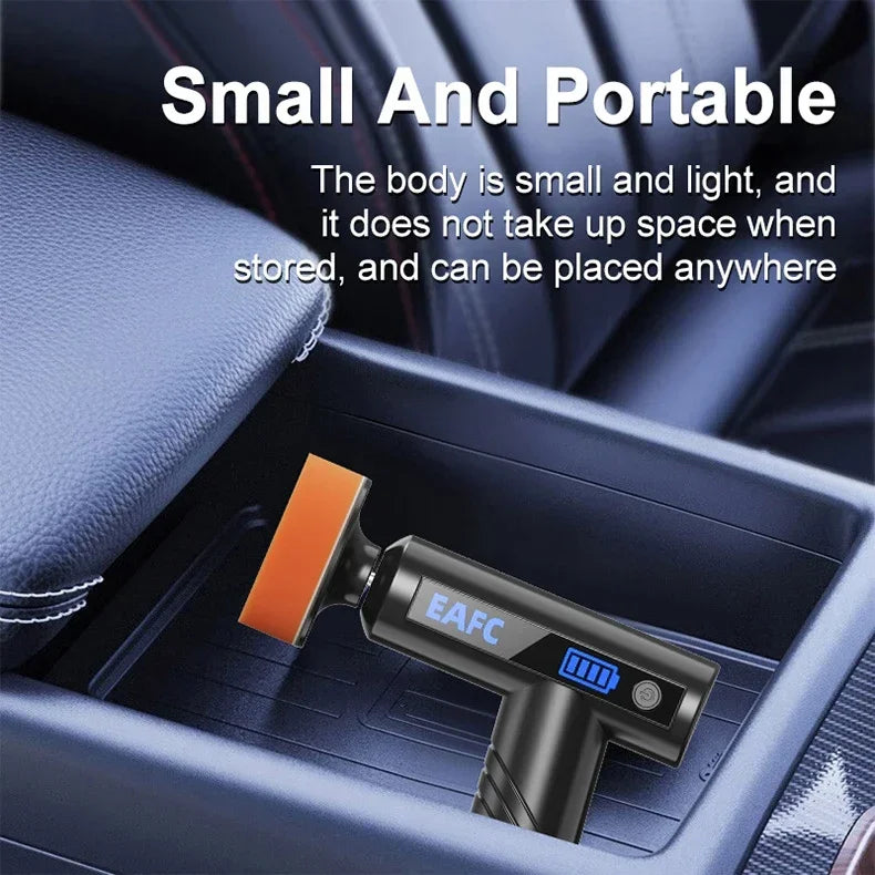 EAFC Wireless Car Polisher Handheld Polisher 4500mAh Car Polishing Waxing Machine Power Tool for Car Body Cleanig Waxing Repair