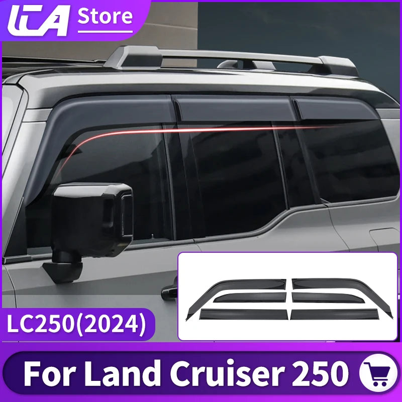 Side window deflector,rain guard visor For Toyota Land Cruiser 250 Prado Lc250 2024 1958 Upgrade Exterior Decoration Accessories