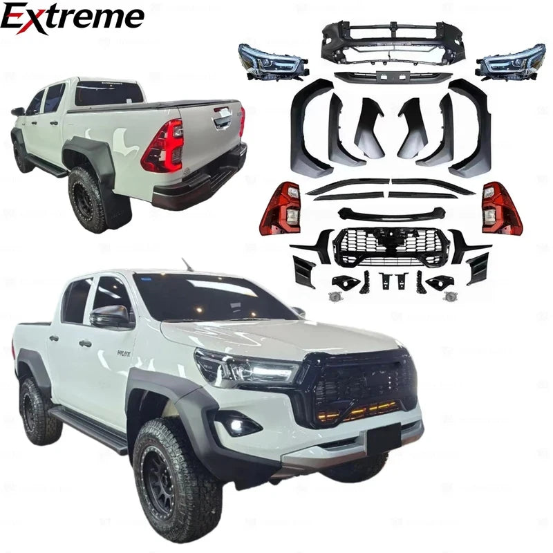 Hot Sale Auto Parts Body Kit  Hilux 2016-2019 Facelift to 2023 GR Sport Include Front Bumper Assembly