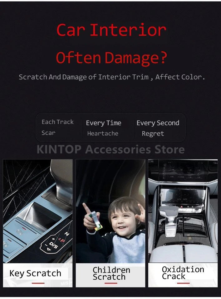 For JISHI 01/POLESTONES/ROX 01 23-25 Car Interior Center Console Transparent TPU Protective Film Anti-scratch Repair Accessories