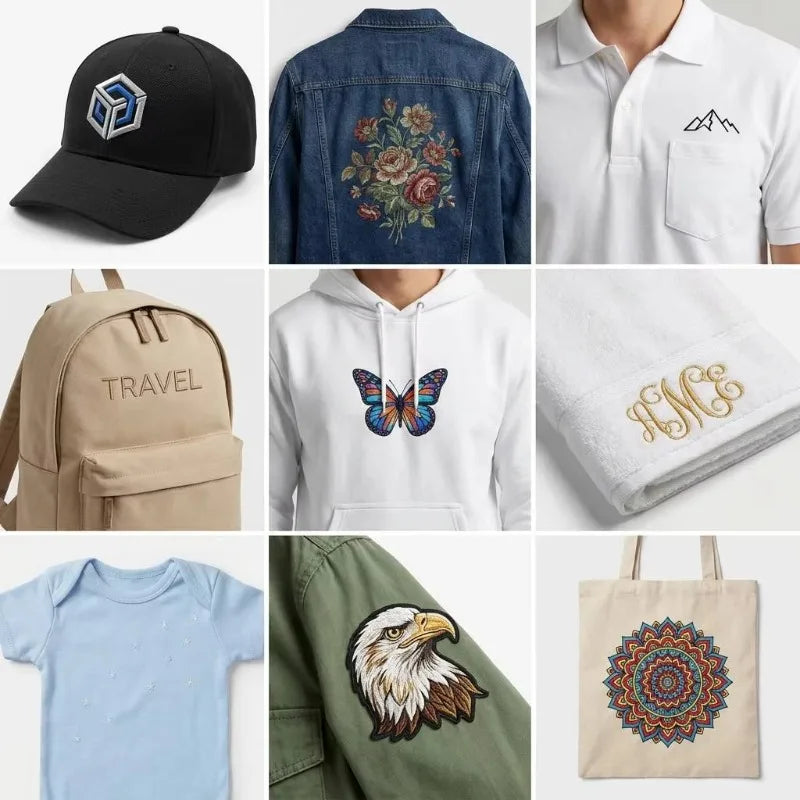 Computerized Embroidery Machine T-shirt Logo Cap Embroidery Industrial Grade Smart Motor High Speed for Home Business