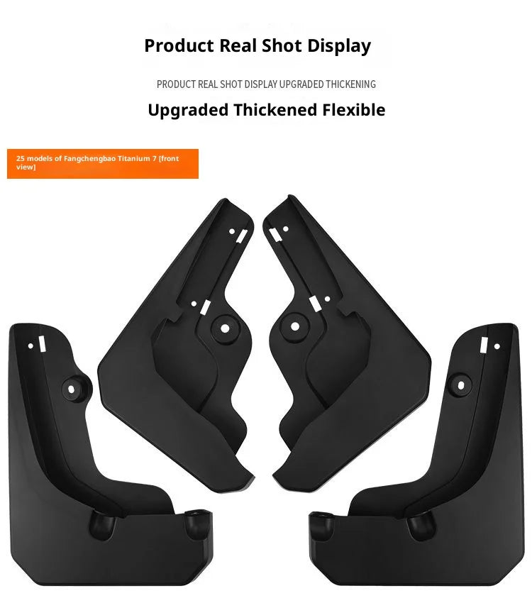 For BYD Equation Leopard Titanium Fangchengbao Tai 7 2025 Car Tire Fender Splash Guard Front and Rear Wheel Fender Auto Parts