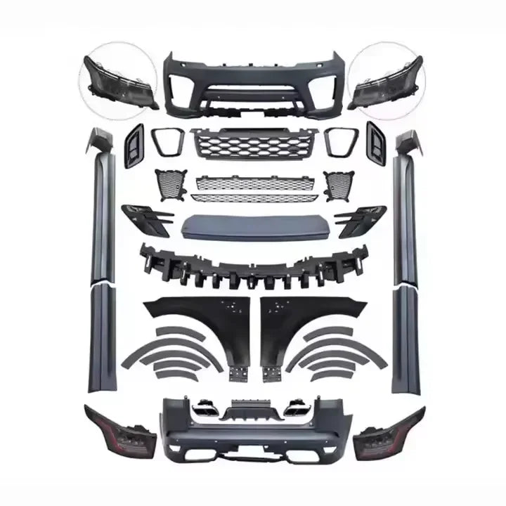Car Conversion facelift bodykit For  Range Rover Sport 2014-2017 Upgrade Changed to 2018-2021 SVR Body Kits