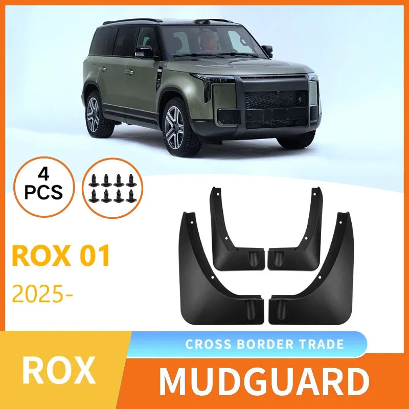 Suitable for Jishi Rox 01 2023-2025 Car Tire Fender Skin Exterior Modification Front and rear tire coverings and mud protection