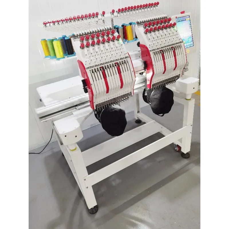 Computerized Embroidery Machine T-shirt Logo Cap Embroidery Industrial Grade Smart Motor High Speed for Home Business