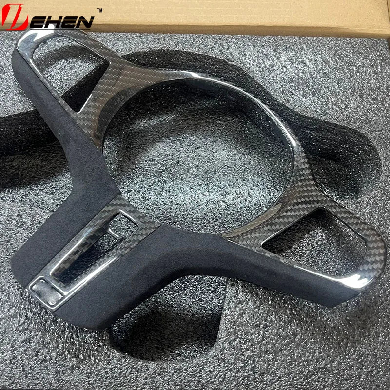 For BMW G20 G30 G80 G82 F92 F90 F97 F98 M3M4M5 G11 G12 G14 G15 G16 Carbon Fiber Steering Wheel Panel Decoration Cover Trim Frame