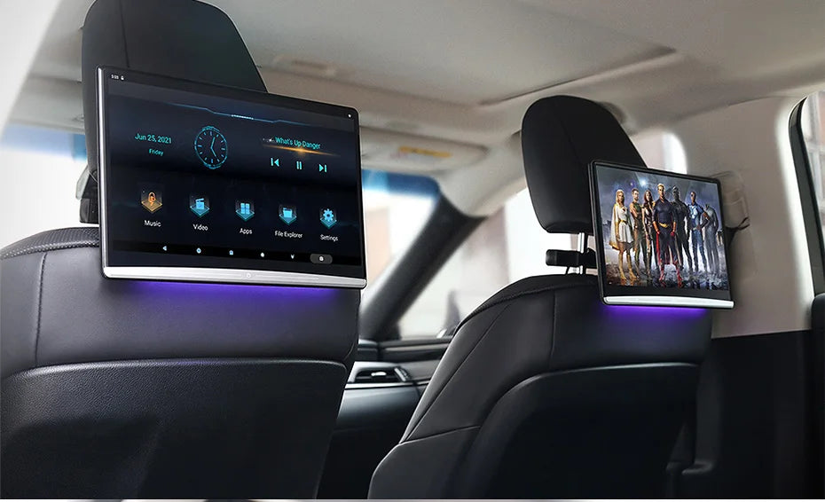 Car TV 13.3 Inch 4GB+64GB 8-core HD 4K Screens Android 12.0 Headrest Monitor For Kia Rear Seat Entertainment System