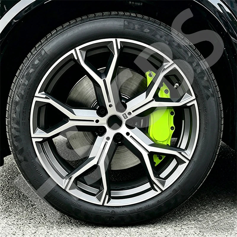 2/4Pcs L/M Metal Car Brake Caliper Cover Stickers Brake Disc Anti Dust Cover Protective Shell Wheel Auto Styling Accessories