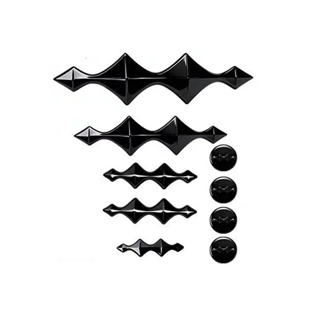 For BYD Leopard Titanium 7 Blackened Car Emblem Stickers Black Warrior Modified Decoration Accessories Section