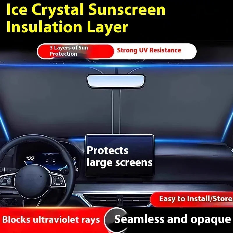 For Rox 01 Polestones 01  2023-2024 Car Windshield Sunshade Cover Front Window Sun Shade Heat Insulation Summer Auto Accessories